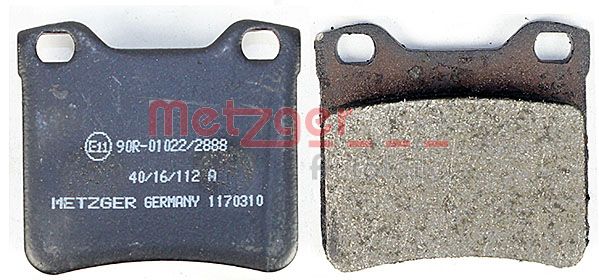 METZGER 1170310 Bremsbelagsatz, Scheibenbremse
